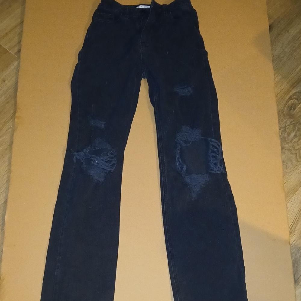 Men's Ripped Black Skinny Jeans